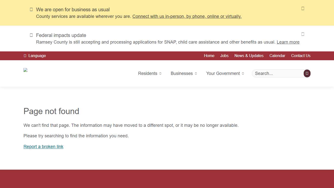 404 | Ramsey County, Minnesota