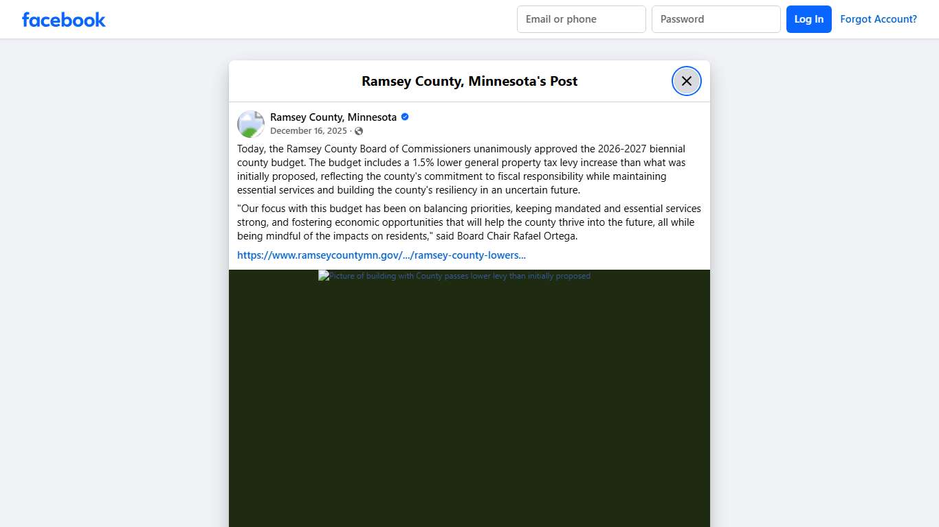Today, the Ramsey County Board... - Ramsey County, Minnesota | Facebook